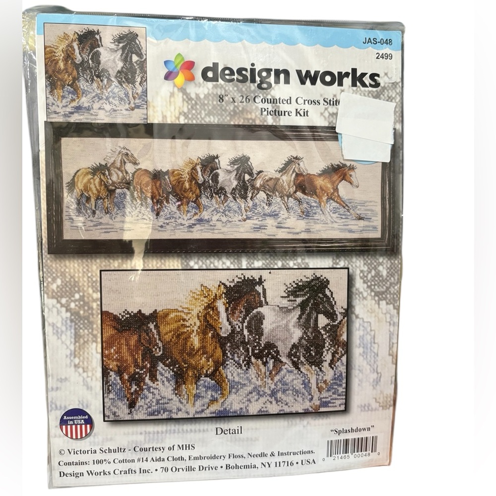 New Design Works Counted Cross Stitch Kit Splashdown Kit